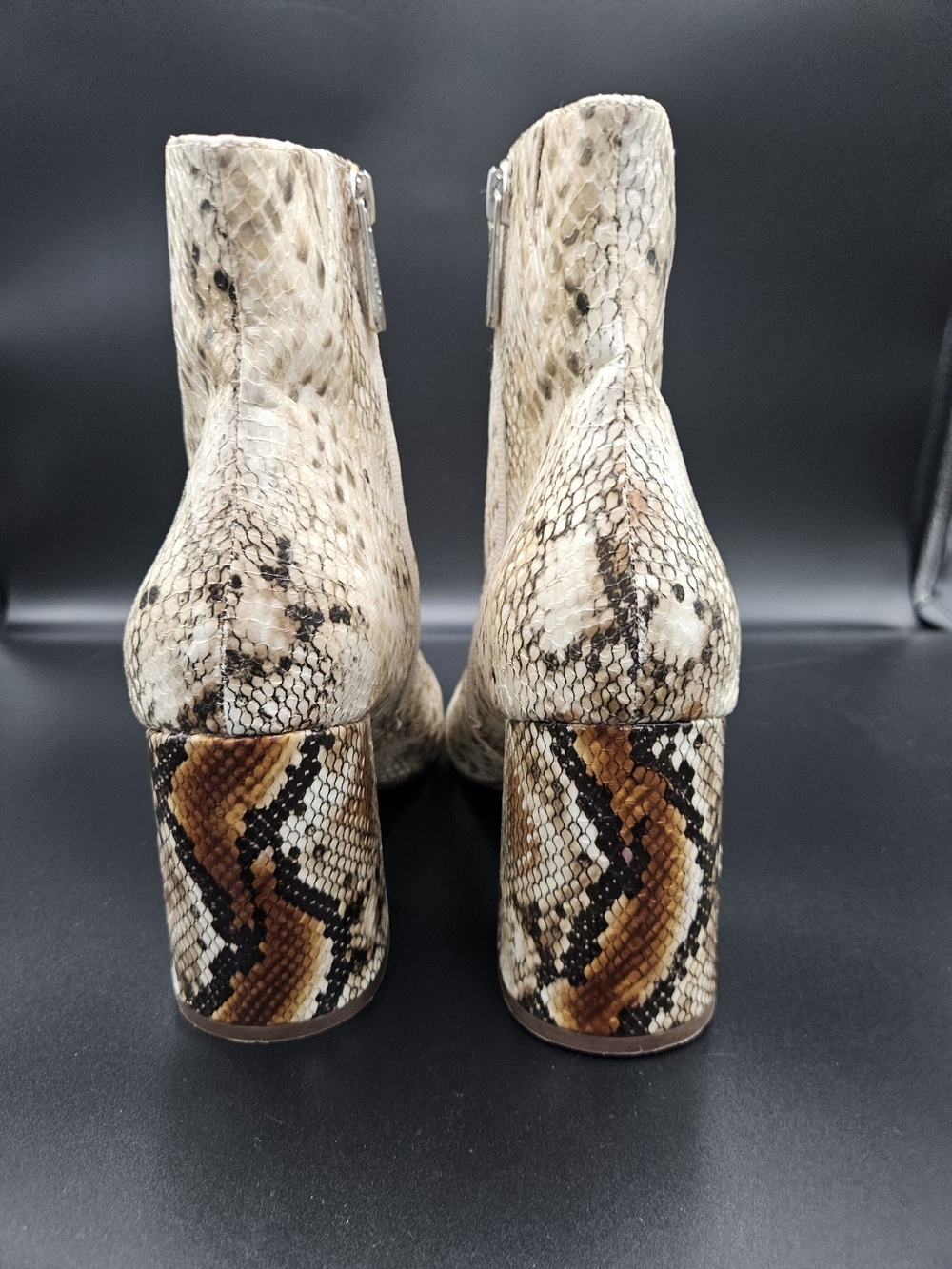 Charles by Charles David Snakeskin Print Pointed Toe Ankle Boots Size 10 NWOT - Picture 6 of 9